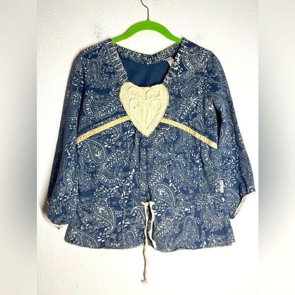 Bohemian SVDK BLUE TUNIC Size S Embroidered 85 % Cotton - Picture 1 of 16